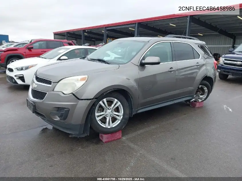 2CNFLEEC4B6458986 2011 Chevrolet Equinox 1Lt