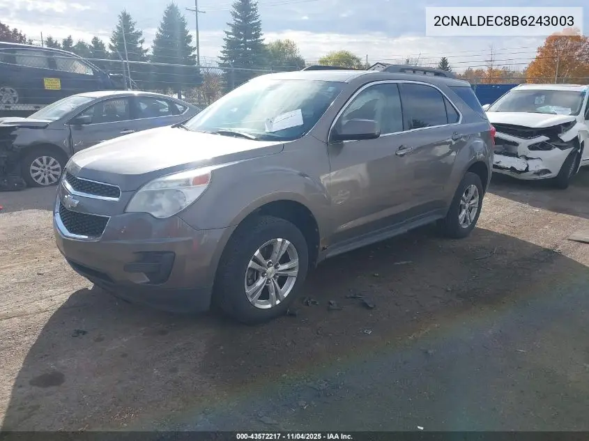 2CNALDEC8B6243003 2011 Chevrolet Equinox 1Lt