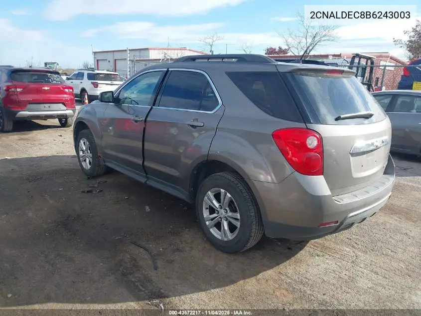 2CNALDEC8B6243003 2011 Chevrolet Equinox 1Lt