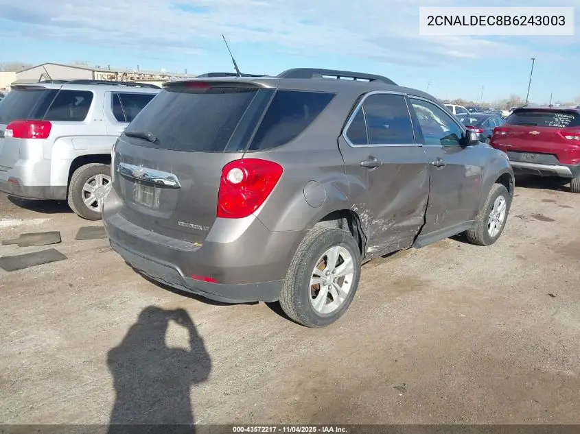 2CNALDEC8B6243003 2011 Chevrolet Equinox 1Lt