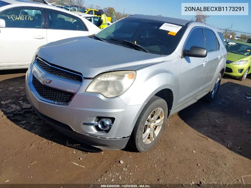 2GNALBECXB1173291 2011 Chevrolet Equinox Ls