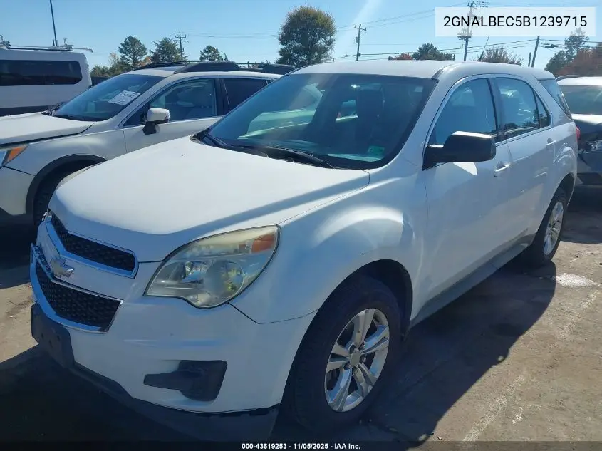 2GNALBEC5B1239715 2011 Chevrolet Equinox Ls