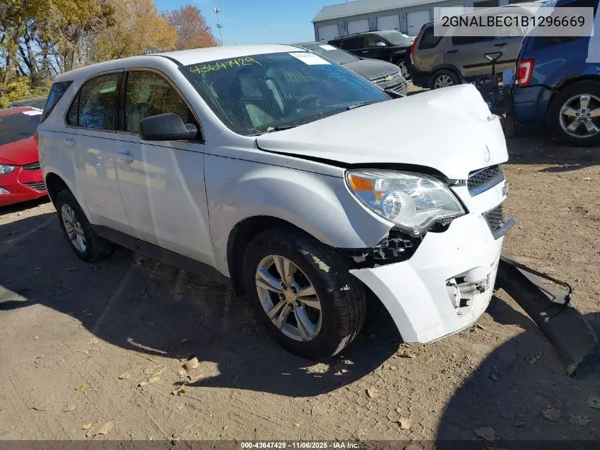 2GNALBEC1B1296669 2011 Chevrolet Equinox Ls