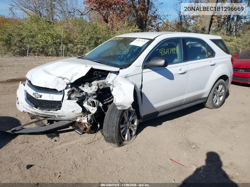 2GNALBEC1B1296669 2011 Chevrolet Equinox Ls