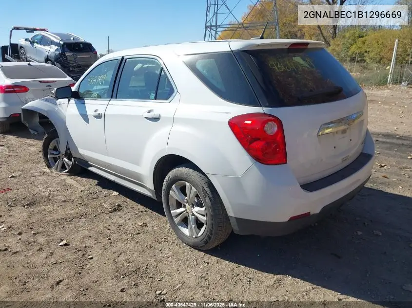 2GNALBEC1B1296669 2011 Chevrolet Equinox Ls