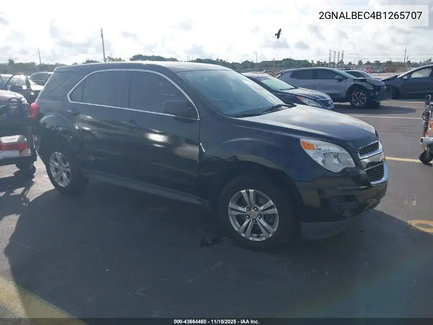 2GNALBEC4B1265707 2011 Chevrolet Equinox Ls
