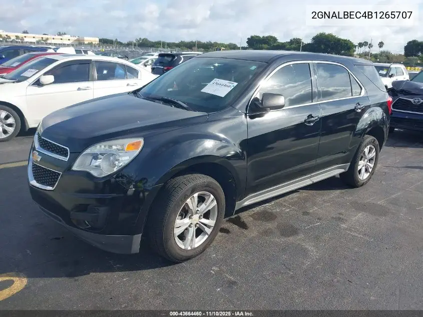 2GNALBEC4B1265707 2011 Chevrolet Equinox Ls
