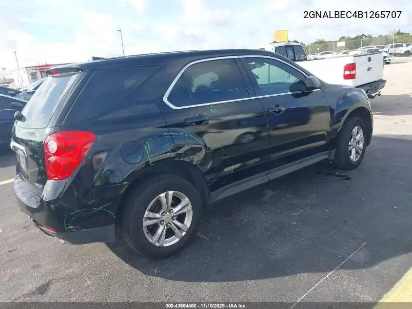 2GNALBEC4B1265707 2011 Chevrolet Equinox Ls