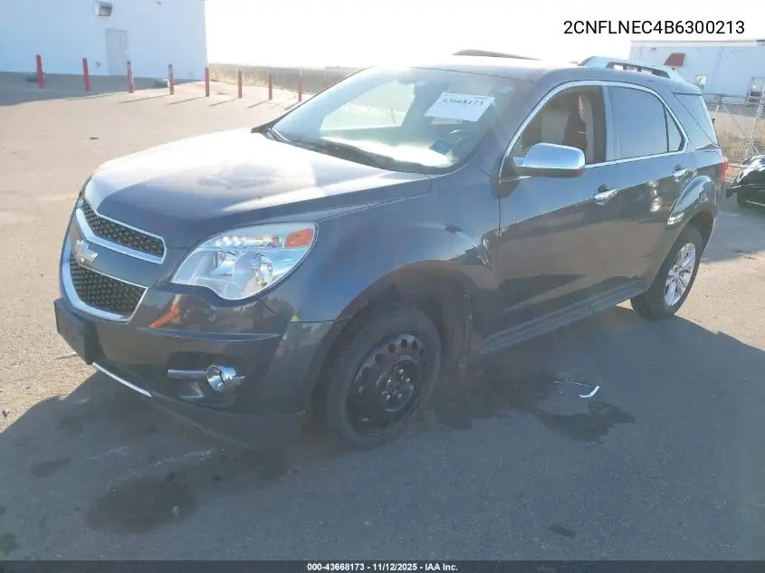 2CNFLNEC4B6300213 2011 Chevrolet Equinox 2Lt