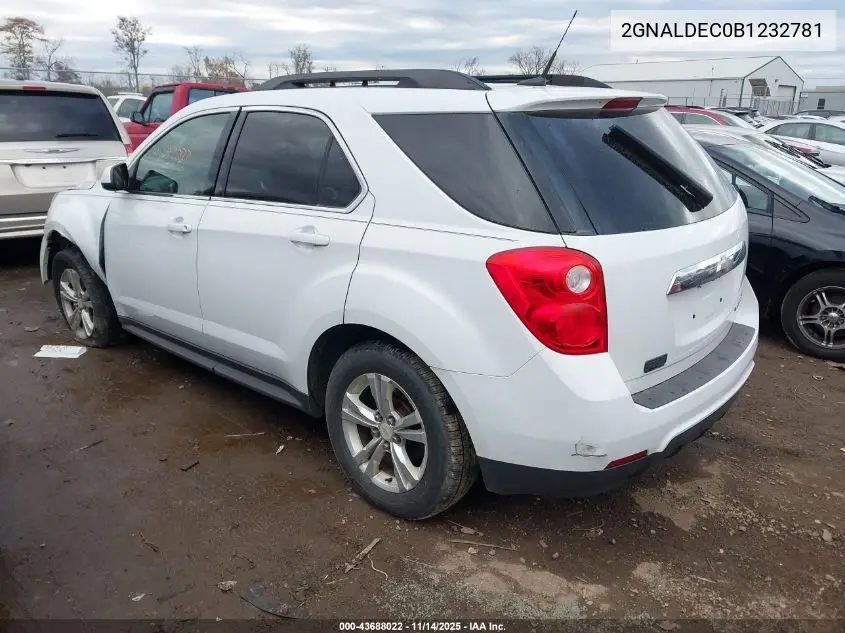 2GNALDEC0B1232781 2011 Chevrolet Equinox 1Lt