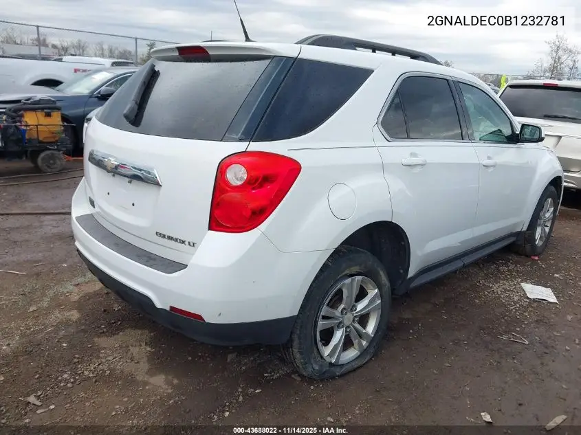 2GNALDEC0B1232781 2011 Chevrolet Equinox 1Lt
