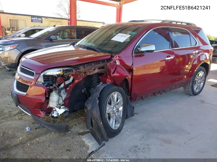 2CNFLFE51B6421241 2011 Chevrolet Equinox Ltz