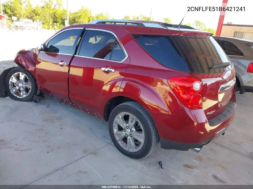 2CNFLFE51B6421241 2011 Chevrolet Equinox Ltz