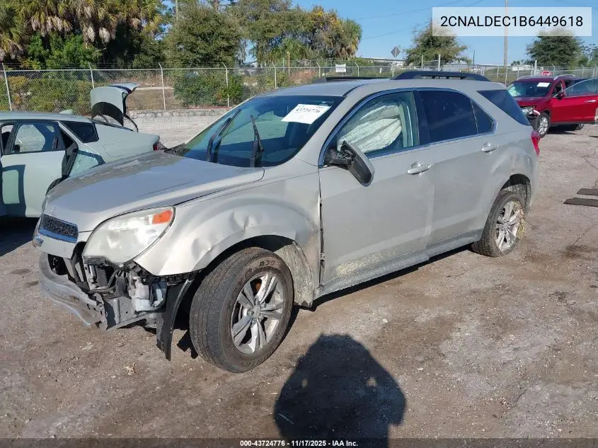 2CNALDEC1B6449618 2011 Chevrolet Equinox 1Lt
