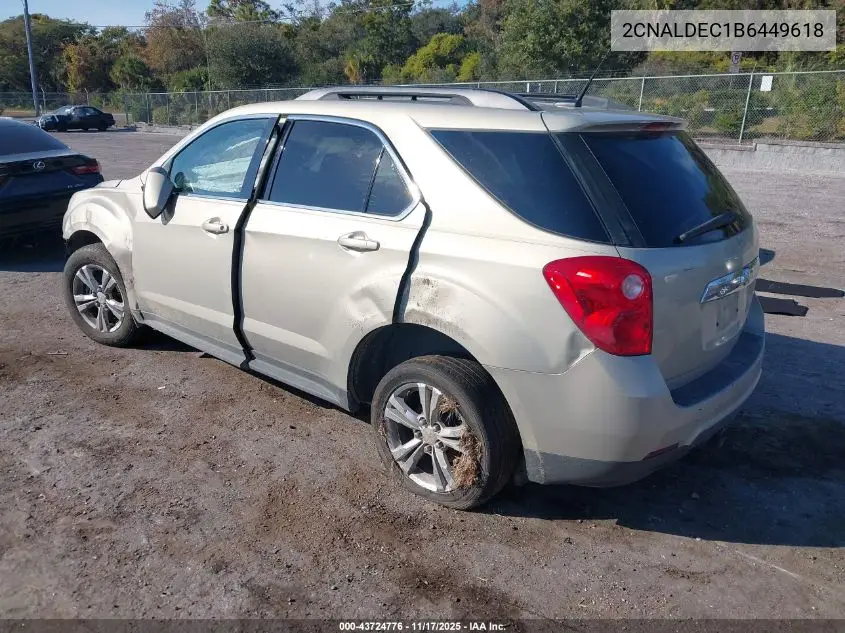 2CNALDEC1B6449618 2011 Chevrolet Equinox 1Lt