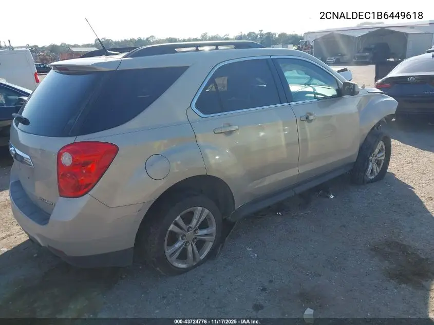 2CNALDEC1B6449618 2011 Chevrolet Equinox 1Lt