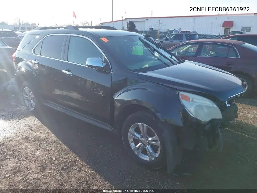 2CNFLEEC8B6361922 2011 Chevrolet Equinox 1Lt