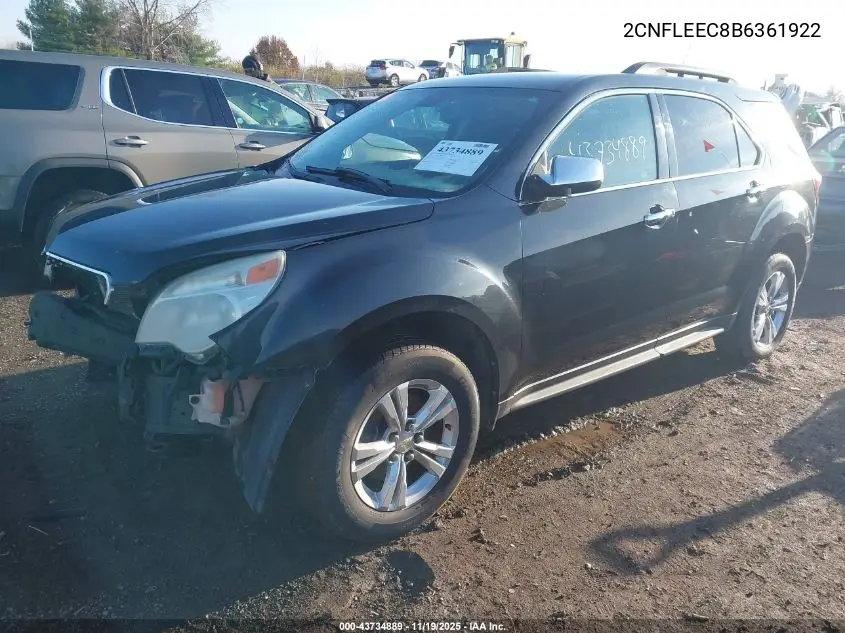 2CNFLEEC8B6361922 2011 Chevrolet Equinox 1Lt