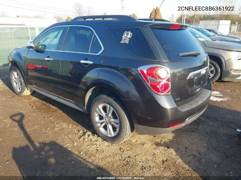 2CNFLEEC8B6361922 2011 Chevrolet Equinox 1Lt