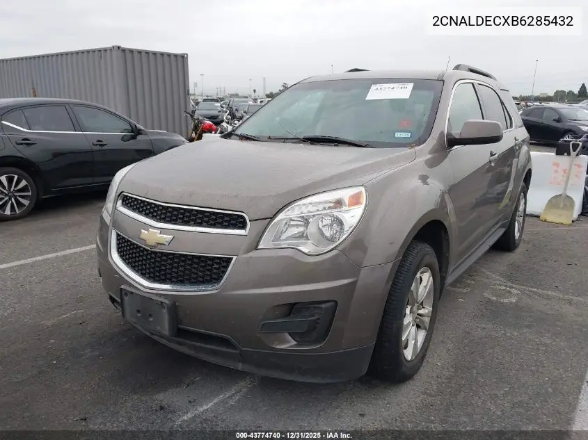 2CNALDECXB6285432 2011 Chevrolet Equinox 1Lt