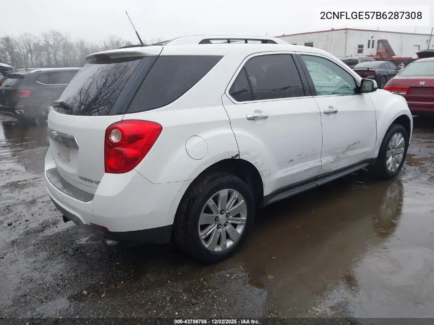 2CNFLGE57B6287308 2011 Chevrolet Equinox Ltz