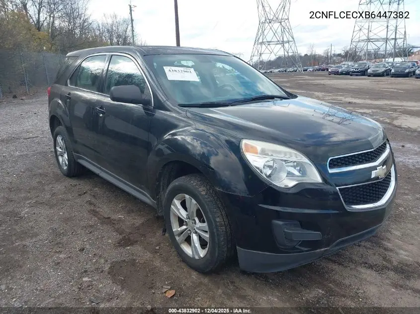 2CNFLCECXB6447382 2011 Chevrolet Equinox Ls