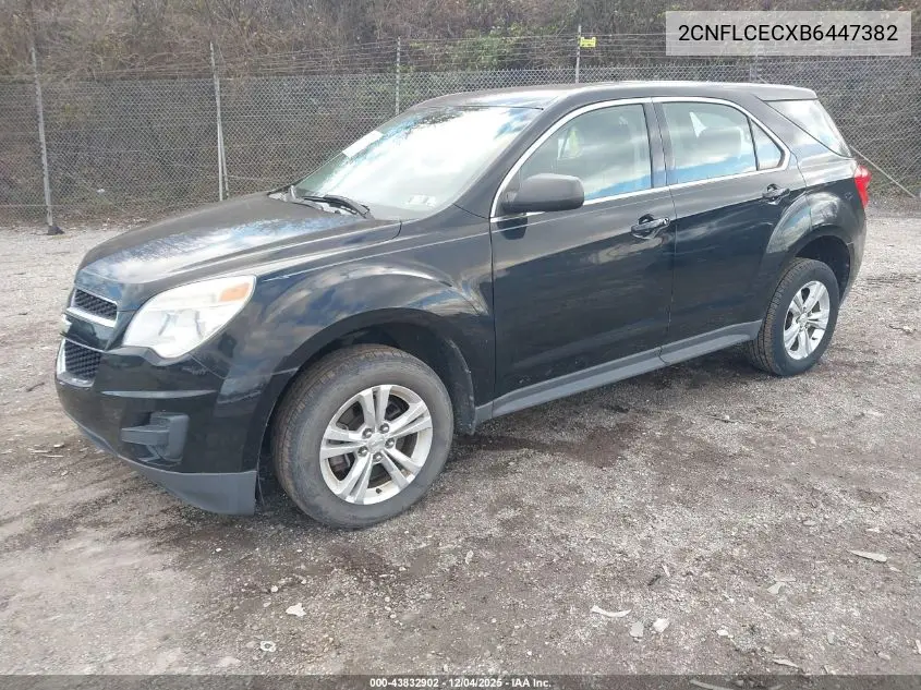2CNFLCECXB6447382 2011 Chevrolet Equinox Ls
