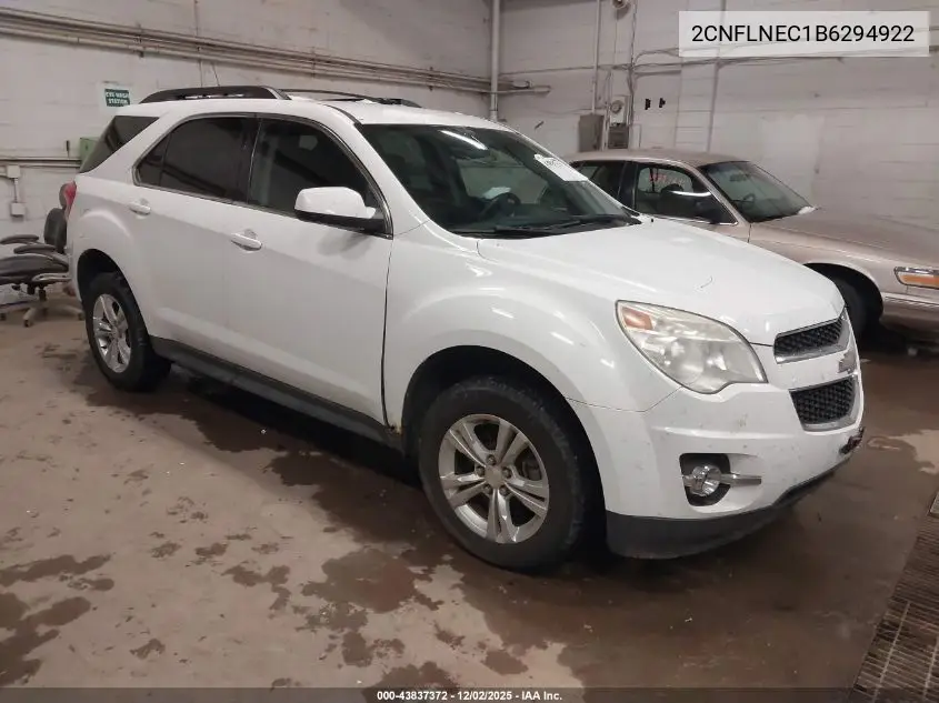 2CNFLNEC1B6294922 2011 Chevrolet Equinox 2Lt
