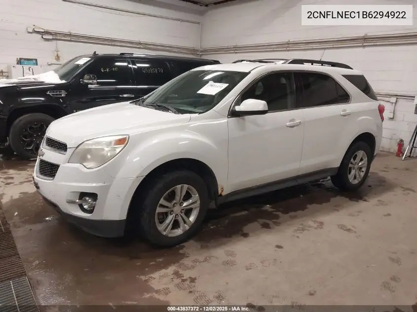 2CNFLNEC1B6294922 2011 Chevrolet Equinox 2Lt