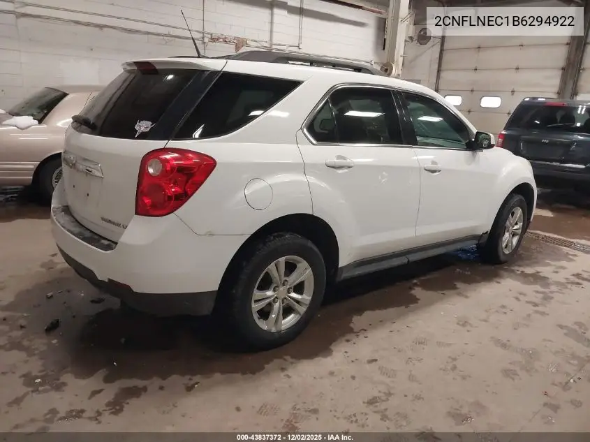 2CNFLNEC1B6294922 2011 Chevrolet Equinox 2Lt