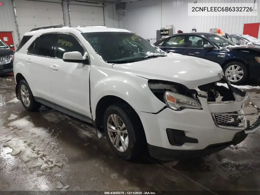 2CNFLEEC6B6332726 2011 Chevrolet Equinox 1Lt