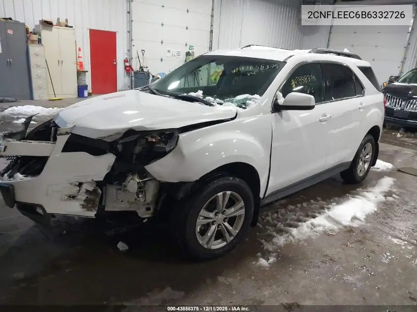 2CNFLEEC6B6332726 2011 Chevrolet Equinox 1Lt