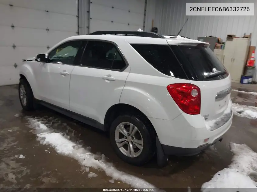 2CNFLEEC6B6332726 2011 Chevrolet Equinox 1Lt