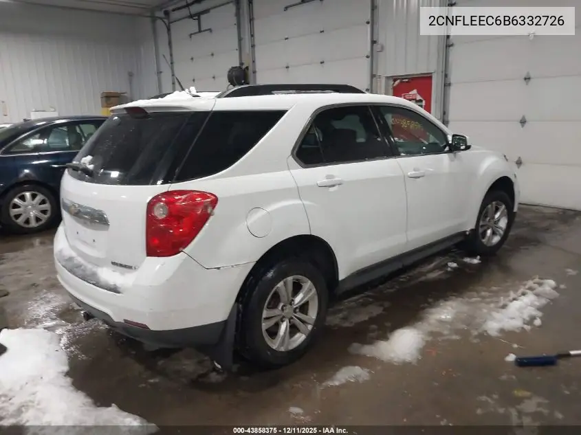 2CNFLEEC6B6332726 2011 Chevrolet Equinox 1Lt