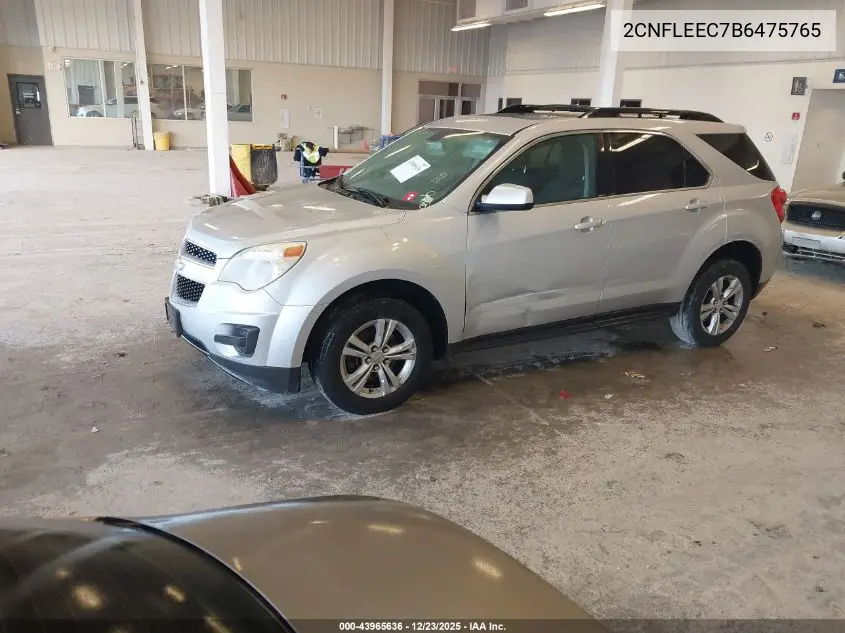 2CNFLEEC7B6475765 2011 Chevrolet Equinox 1Lt