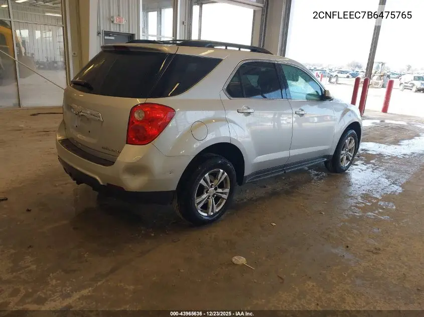 2CNFLEEC7B6475765 2011 Chevrolet Equinox 1Lt