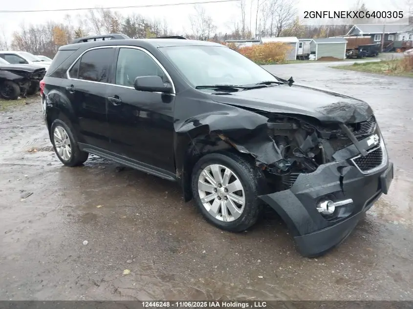 2GNFLNEKXC6400305 2012 Chevrolet Equinox 2Lt
