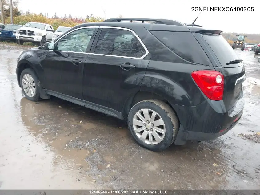 2GNFLNEKXC6400305 2012 Chevrolet Equinox 2Lt
