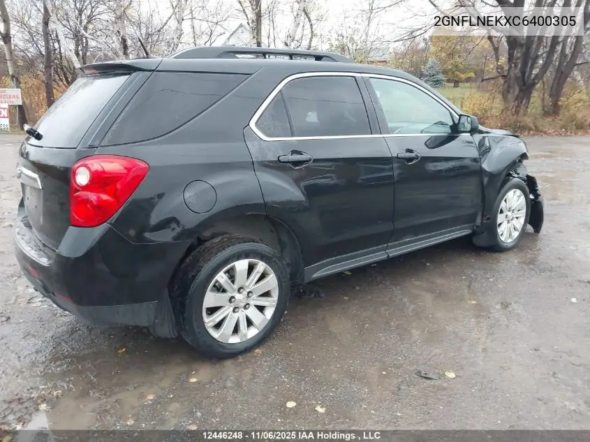 2GNFLNEKXC6400305 2012 Chevrolet Equinox 2Lt