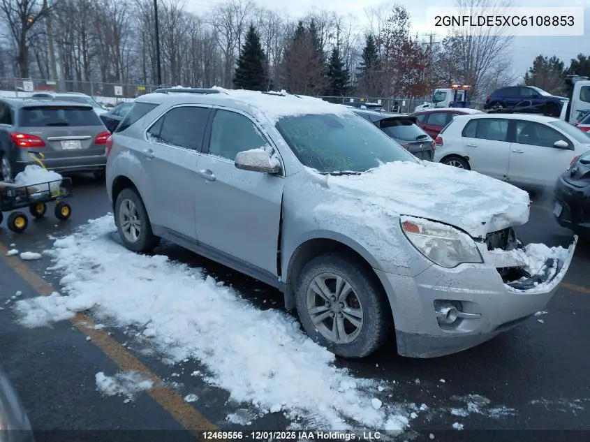 2GNFLDE5XC6108853 2012 Chevrolet Equinox 1Lt
