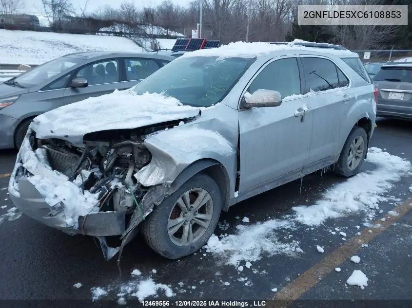 2GNFLDE5XC6108853 2012 Chevrolet Equinox 1Lt