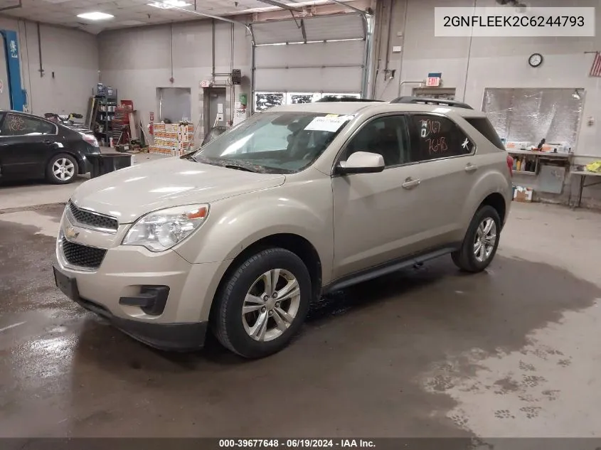 2012 Chevrolet Equinox 1Lt VIN: 2GNFLEEK2C6244793 Lot: 39677648