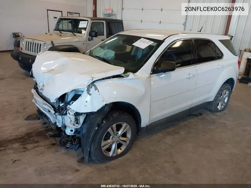 2GNFLCEK0C6263976 2012 Chevrolet Equinox Ls