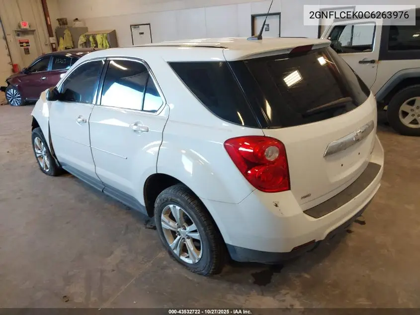 2GNFLCEK0C6263976 2012 Chevrolet Equinox Ls