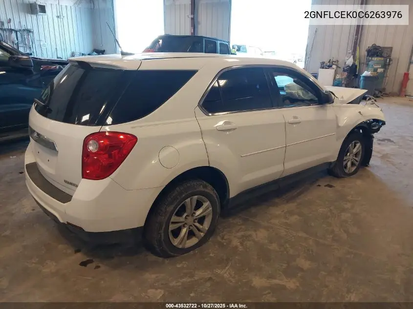 2GNFLCEK0C6263976 2012 Chevrolet Equinox Ls