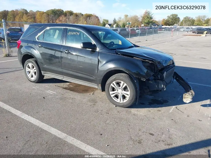 2GNFLCEK3C6329078 2012 Chevrolet Equinox Ls