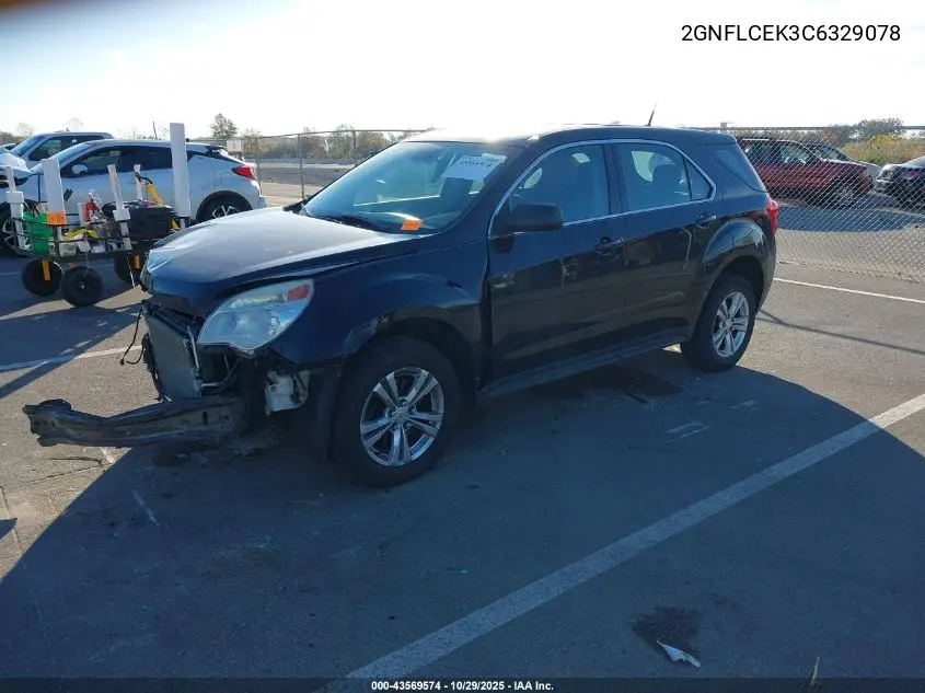 2GNFLCEK3C6329078 2012 Chevrolet Equinox Ls