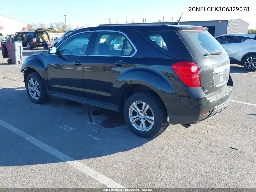 2GNFLCEK3C6329078 2012 Chevrolet Equinox Ls