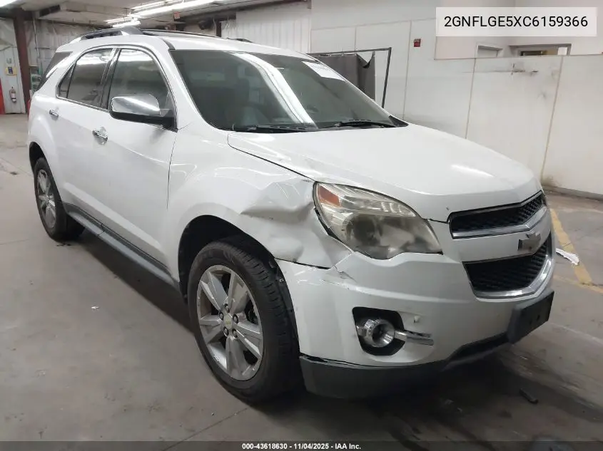 2GNFLGE5XC6159366 2012 Chevrolet Equinox Ltz