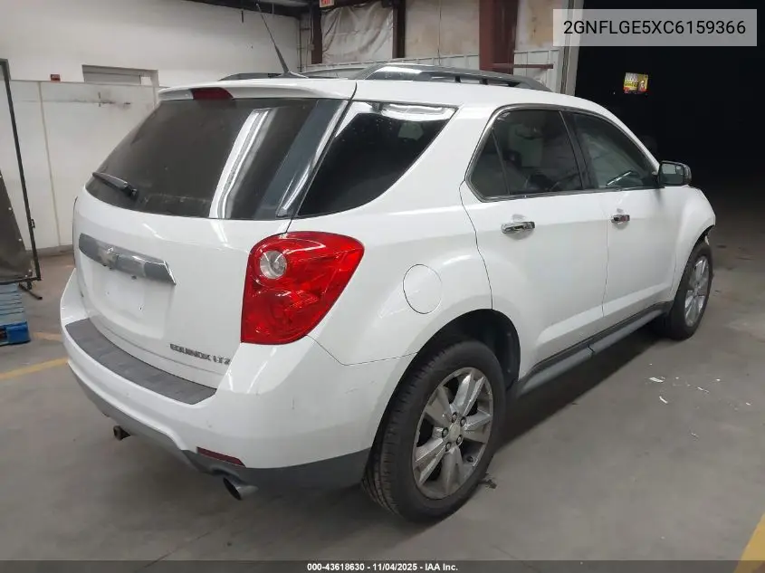 2GNFLGE5XC6159366 2012 Chevrolet Equinox Ltz